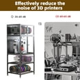 thumbnail image 5 of LUMAMIN 3D Printer Cabinet, Heavy-Duty Metal 3D Printer Enclosure with 2 Filament Storage Rack, Noise Reduction, 28.90" W x 23.20" D x 66.5" H, 5 of 9