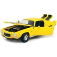 thumbnail image 3 of 1971 Chevrolet Camaro Yellow with Black Stripes 1/18 Diecast Model Car by Maisto, 3 of 3