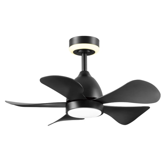 Globe Electric 91010744 30" 5 Blade Indoor Led Ceiling Fan - Black