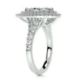 thumbnail image 3 of Spot Jewel 1.9 Ct Pear Cut Lab-Created Simulated Diamond Double Halo Engagement Ring - 14K White Gold Plated - Stunning Prong Set Women's Ring - Perfect for Proposals, Anniversaries, and Birthdays, 3 of 6
