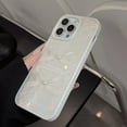 thumbnail image 3 of Designed for iPhone Case,Cute Bow Pearl Shell Pattern Shockproof Protective Cover Phone Case (iPhone 13,White), 3 of 5