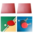 thumbnail image 2 of BAOSITY 2 Pieces Table Tennis Rubber Replacement Practical Tennis Racket Accessory Highly Elastic Accessories Indoor Pong Rubber Red, 2 of 8