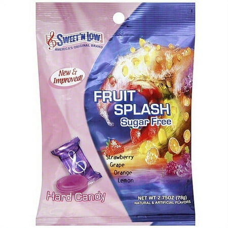 Sweet 'N Low Fruit Splash Sugar Free Hard Candy, 2.75 oz (Pack of 8)