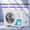 White, variant on Lunxisen 2 Pcs Desktop Fan LED Mood Light Portable Air Conditioner Quiet USB Rechargeable Office Home Cooling Breeze