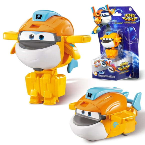 Super Wings Transformer Toys, 2 in Taki Robot Transformer Action Figures, 2-in-1 Mode Robot Transformer Toys for Boys Girls 4-6 6-8, Fun Plane Toys for Boys Toddlers Kids Age 3 4 5 6 7 8