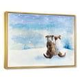 thumbnail image 2 of Designart Dogs During Christmas Season Children's Art Floating Frame Wall Art, 2 of 4