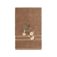 thumbnail image 4 of Authentic Hotel and Spa  Turkish Cotton Blue Bird Embroidered Latte Brown 4-piece Towel Set, 4 of 4