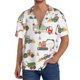 thumbnail image 1 of Fotbe Excavator Camisa Estampada de Manga Corta para Hombre, Casual de Verano, Estilo Playero, Sin Arrugas-Large, 1 of 5