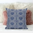 thumbnail image 2 of Seamless Damask Floral Indoor/Outdoor Pillow in Gray Blue Purple 16x16, 2 of 4