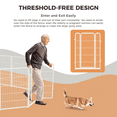 thumbnail image 2 of FXW Homeplus Indoor Dog Playpen - Stress-Free and Safe Play, 40 Inch 12 Panels for Puppy and Small Dogs, White│Patented, 2 of 7