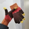 thumbnail image 1 of Guantes de pantalla táctil de punto de felpa para otoño e invierno, cálidos para mujer, para montar al aire libre, anticongelante, forro polar, grueso, coreano, lindo, 1 of 6