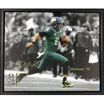 Marcus Mariota Autographed Framed 20x24 Canvas Photo Oregon Ducks "Heisman '14" #/8 MM Holo 91863