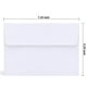 thumbnail image 2 of Sobres Ohuhu A7, 13 x 18 cm, 1000 unidades, autoadhesivos, color blanco, 2 of 7