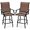 Brown, variant on CHAUKY Set of 2 Swivel Barstools, Bar Height Outdoor Chairs, 360 Rotating Patio Bar Stools w/All-Weather Mesh, 300lb Capacity - Black