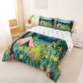 thumbnail image 2 of Erosebridal Teens Colorful Flowers Adventure Theme Full Size Comforter Sets 3 Pieces,Spring Camping Bedding Sets for Boys Girls,Luxury Bedroom Decor, 2 of 6