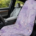 thumbnail image 3 of Bulopur Cute Front Car Seat Towel for Women Lavender Bow Breathable Sweat Carseat Protector with Storage Bag for Yoga Vacation Soft Fit SUV Sedan Truck 1pcs, 3 of 7