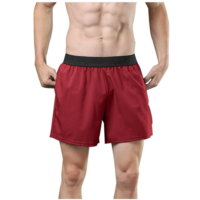 Plebaso Mens Athletic Shorts Quick Dry Workout Running Shorts Elastic Waist Lightweight Training Shorts