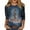 Royal Blue #138, variant on HaHaHappy Christmas Women's Shirts Plus Size Funny 3/4 Sleeve T-Shirts Xmas Tree Print Party Tunic Tops Crew Neck Cute Three Quarter Length Pullover Ugly Blouses Royal Blue 2XL