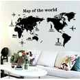 thumbnail image 4 of Vadktai World Map Wall Stickers Decor Murals Decal, Acrylic Office Wall Art Decor Bedroom living room TV wall, 4 of 5
