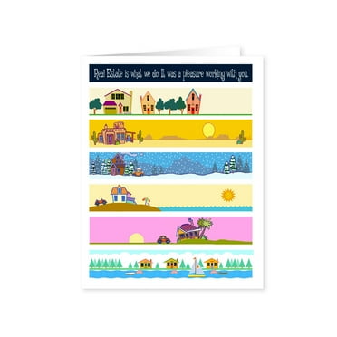 Real Estate Thank You Note Card- 10 Boxed Set Realty Note Card