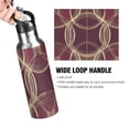 thumbnail image 4 of Yayeee 20oz Insulated Water Bottle Double Wall Stainless Steel with Flip Straw Lid, Gold Abstract Pattern, 4 of 7