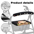 thumbnail image 5 of HELLHERO Father Christmas Rollator Walker Seat Back Covers Dust Proof for Seniors Adult Washable Rollator Seat Back Cover for Elderly Adults, 5 of 7
