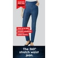 thumbnail image 4 of Woman Within Plus Size  Slim-Leg Pull-On Gap-Free Stretch-Denim Jeans, 4 of 6