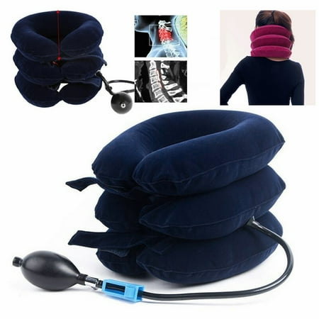 Air Inflatable Pillow Neck Brace Traction Support Device for Neck Back Head & Shoulder Pain Cervical Neck Head Pain Good For Stress (Best Doctor For Neck And Shoulder Pain)