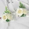 thumbnail image 2 of 2PCS Wrist Corsage, Wedding Bridesmaid and Bridal Wrist Flower Corsage Hand Flower Decor for Prom Party Wedding, 2 of 8