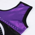 thumbnail image 4 of Leotardo de baile de ballet de gimnasia corto sin mangas elástico metálico para niña 5-12Y 5-6 años Sunnimix Leotardos de gimnasia para niñas, 4 of 8