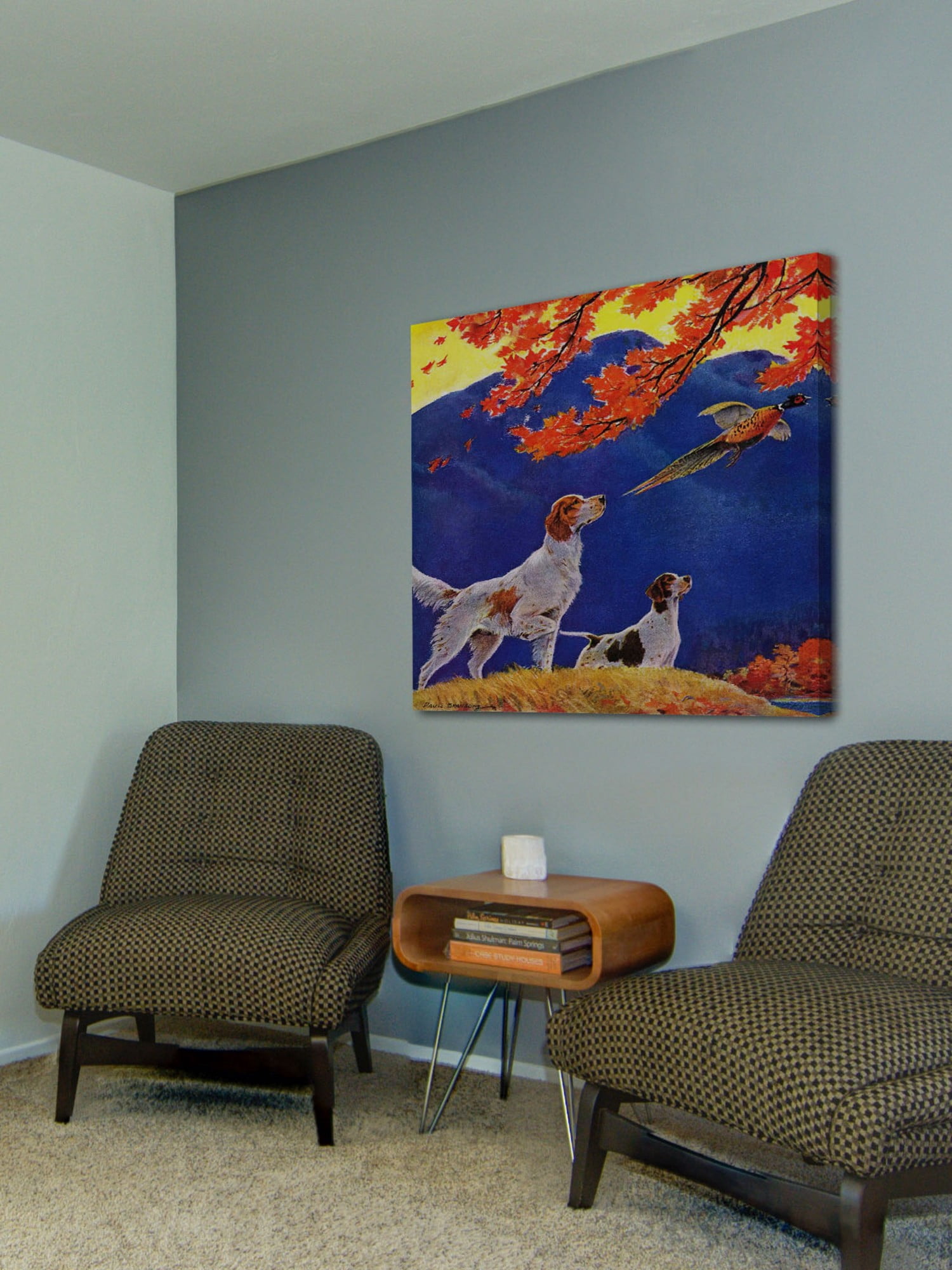 Marmont Hill Pointing to the Pheasant by Paul Bransom Painting Print on Canvas
