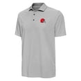 thumbnail image 2 of Men's Antigua Black/White Cleveland Browns Pave Polo, 2 of 3