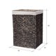 Villacera Portable Handmade Wicker Laundry Hampers with Lid made of ...
