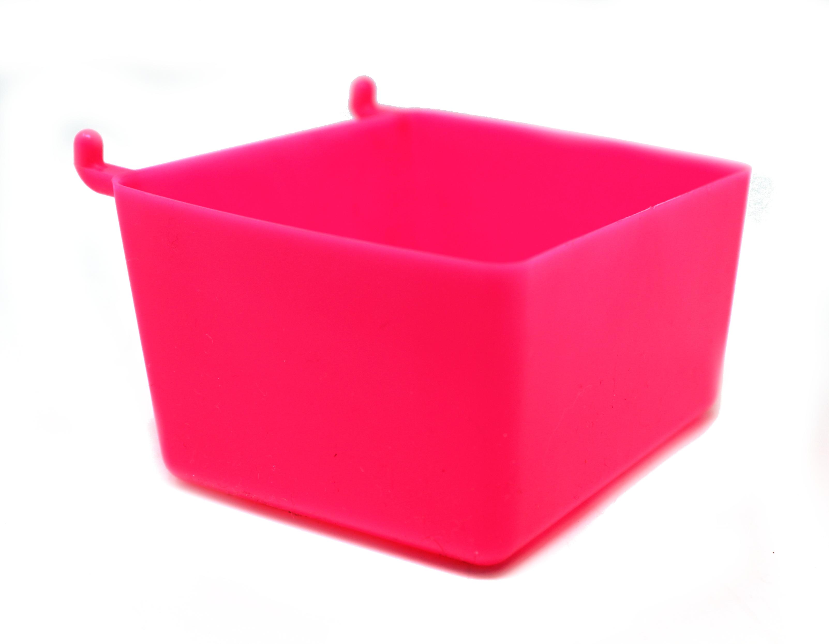 10 Pack Small Plastic Pegboard Storage/Parts Bins - Pink 