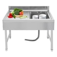 thumbnail image 3 of Freestanding Stainless Steel Sink Commercial Restaurant Sink Outdoor Sink 39.3*19.6*31.5 in, 3 of 16