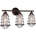 thumbnail image 1 of Ajax 3-Light Bathroom Vanity Light, Coffee Bronze Finish, 1 of 1