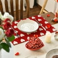thumbnail image 5 of Sm:)e Red Love Heart Valentine's Day Placemats Set of 4, 12x18 Inch, 5 of 7