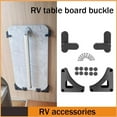 thumbnail image 2 of ABS RV Table Board Buckles for Foldable Outdoor Tables and Cabinets, Fixed with Self-Tapping Screws, 2 of 6