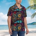 thumbnail image 5 of Goofa Mandala Colorful Hawaiian Shirt for Men, Unisex Summer Beach Casual Short Sleeve Button Down Shirts,Aloha Tropical Floral print shirt-Medium, 5 of 9