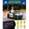 thumbnail image 5 of LIGIANT 12V Kids Ride On Police Car with Remote, Siren, Lights & Music, Electric Toy for Ages 3–6, 5 of 7