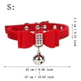 Velvet Elegant Bow Rope Cat Collar Bell Dog Chain Pet Collar Dog Color