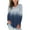Navy, variant on Women Shirts and Blouses Womens Long Sleeve V-Neck Gradient Colour Loose Casual Tee T-Shirt Tops Navy