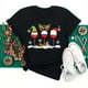 thumbnail image 2 of Novedad de verano, sombreros de Navidad de copa de vino para mujer, camiseta negra, regalos de Navidad, camiseta de dibujos animados, Top Harajuku con cuello redondo, 2 of 4