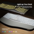 thumbnail image 3 of Teclado ergonómico inalámbrico Nulea RT05 Split con reposamuñecas, 3 of 7