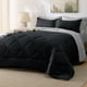 thumbnail image 1 of Juego de edredón Bedsure Queen reversible negro, 7 piezas, 1 of 7