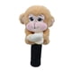thumbnail image 3 of Protector de cabeza de palo de golf de mono de peluche, encantador protector de cabeza de palo de golf para adultos Marrón claro, 3 of 9
