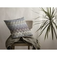 thumbnail image 2 of 16â€ Blue Gray Hatch Indoor Outdoor Zippered Throw Pillow, 2 of 5