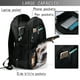 thumbnail image 4 of Balery Realistic Cute Puppy Mochila con carga USB para hombre y mujer - Mochila impermeable y antirrobo para laptop con puerto USB para viajes, trabajo, 4 of 7
