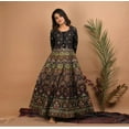 thumbnail image 4 of Black Gold Printed Ethnic Dress, 4 of 14