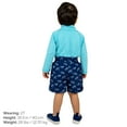 thumbnail image 3 of JAN & JUL Quick-dry Rash Guard Shirt with Sun Protection for Kids (8Y, Lagoon), 3 of 9